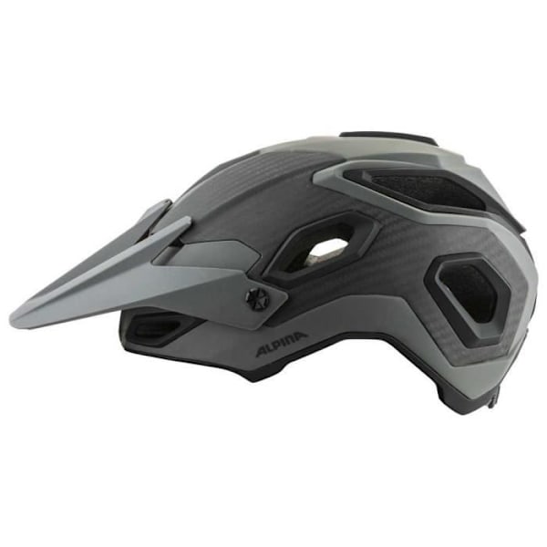 ALPINA Rootage unisex cykelhjälm - Kaffe/Grå Matt - Kolfiber, keramik, polykarbonat, COOLMAX Kaffe / grå matt M