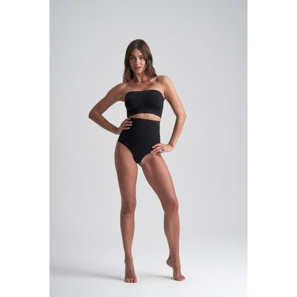 String hög midja dam Bye Bra Soft Touch Seamless - svart svart M