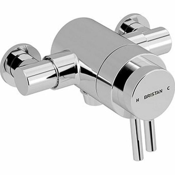 Bristan - PM2 CSHXVO C - Endast prismaexponerad koncentrisk duschkran, krom, bottenuttag