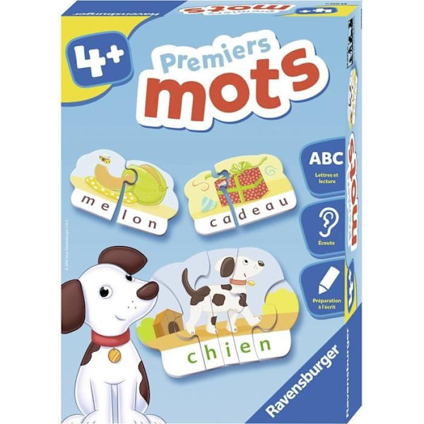 Första orden - Pedagogiskt spel - Läsförberedelse - Ravensburger - Från 4 år Flerfärgad