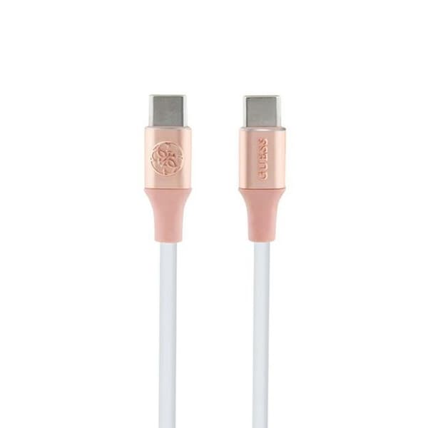 Gissa Ebossed Logotyp - Snabbladdningskabel USB-C till USB-C 1,5 m (rosa)
