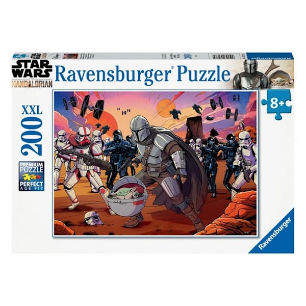Pussel 200 bitar XXL: Star Wars The Mandalorian: Konfrontationen Gul