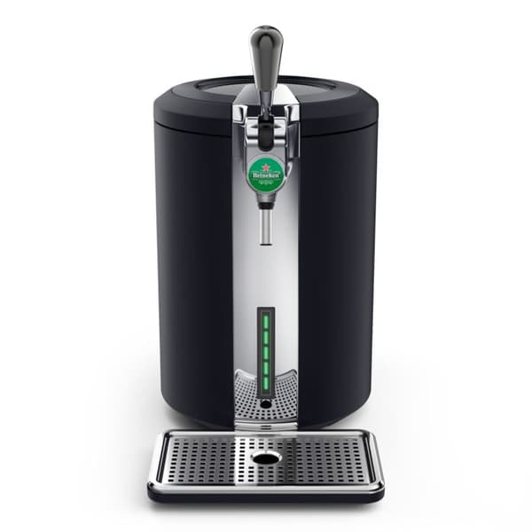 Krups Beertender Compact Ultimate, Pressmaskin för öl, VB720E10 Mörknatt - Krom