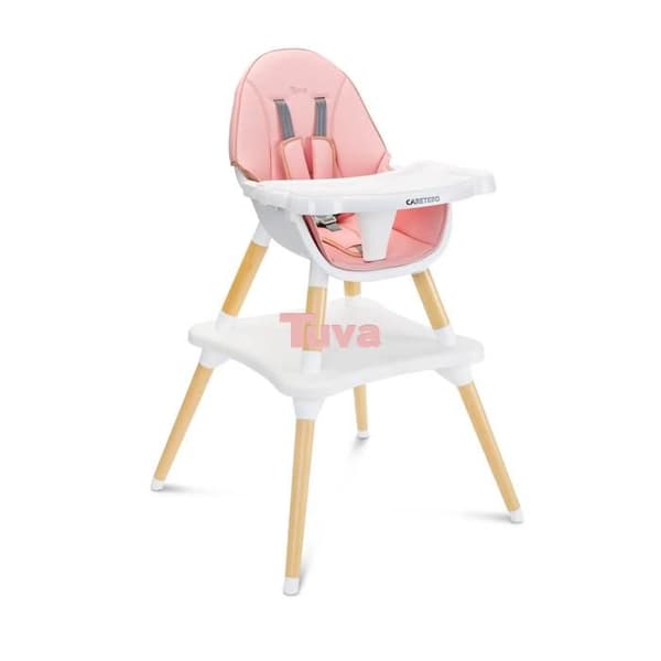 Hög stol Caretero Tuva rosa
