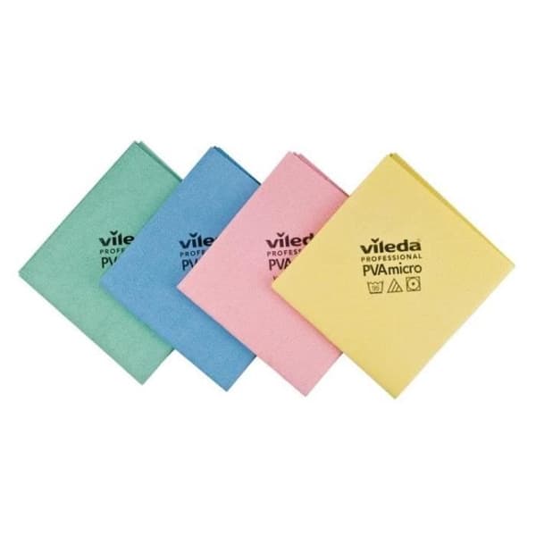 Sponge - Diskduk - Skrubborste - Diskborste - Vileda PVA Mikrofiber Gul 143587 Vileda Professional Gul