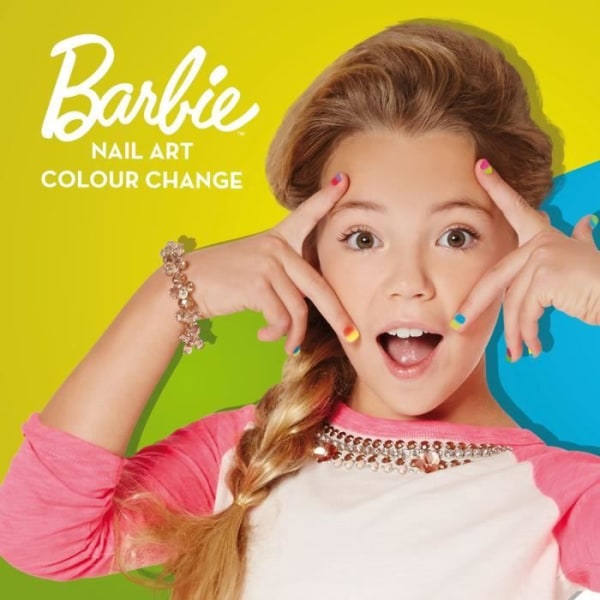 Barbie nail art färg nagellack som ändrar färg - Lisciani