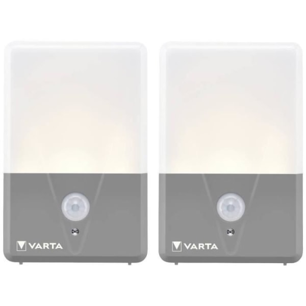 Varta 16634101402 Rörelsesensor utomhuslampa Twin LED Campinglampa 40 lm Batteridriven 60 g Grå