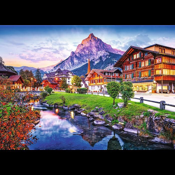 Pussel 1000 Städer alpin Schweiz Trefl
