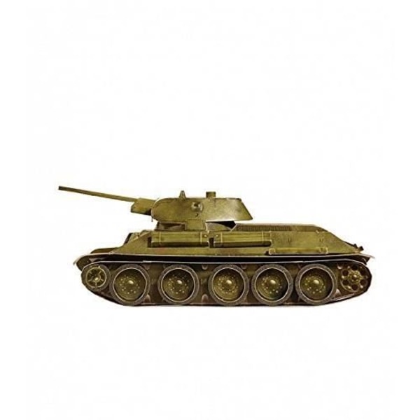 Keranova 19902 1:35 Skala Green Clever Paper T-34 Tank 3D Puzzle Wrench (Allen) - Keranova199-02