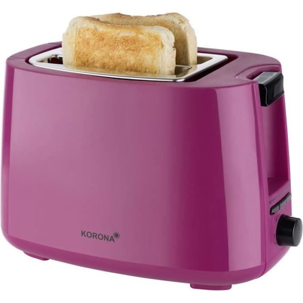 Brödrost - KORONA - 21134 - 2 skivor - 750 Watt - röda frukter röda frukter