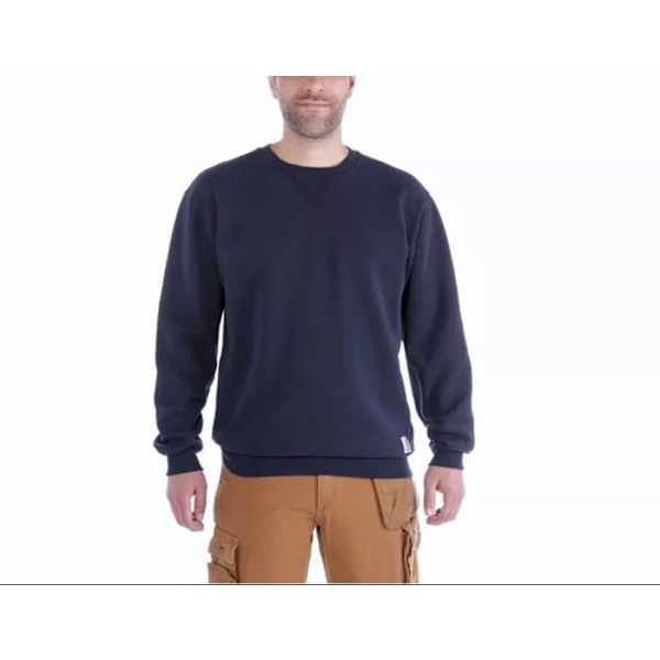 Sweatshirt - CARHARTT - S1K124472L - Rundhals - Bred passform - 50% Bomull/50% Polyester Marin