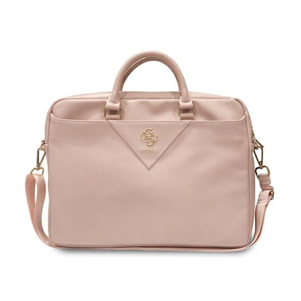 Guess Triangle 4G Datorväska - Laptopväska 15" / 16" (rosa)