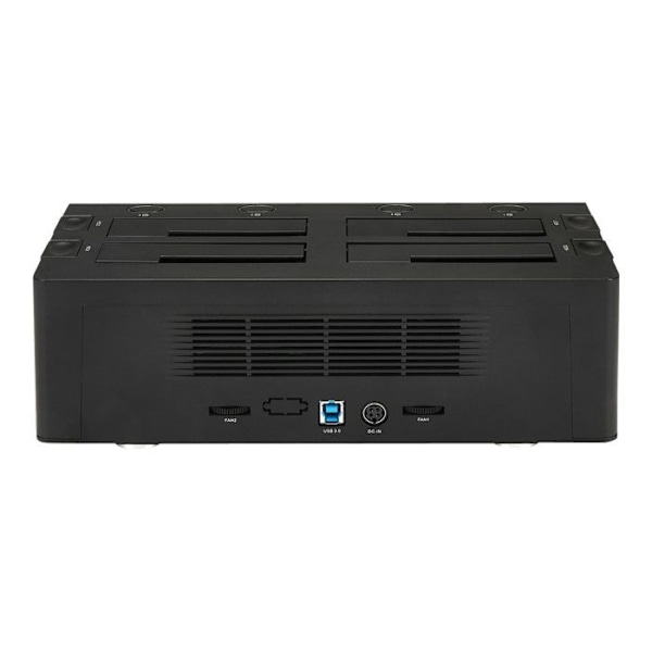 USB 3.0 dockingstation - STARTECH - SDOCK4U33 - 4 hårddiskar - Fläktar - UASP