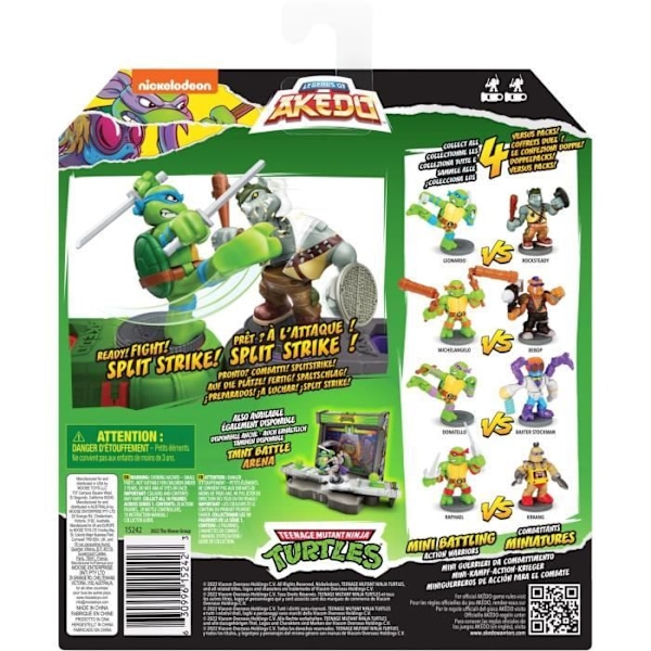 Box of Donatello vs Baxter Stockman-figurer - Akedo - Älgleksaker - Ninja Turtles - Flerfärgad - Blandad Flerfärgad
