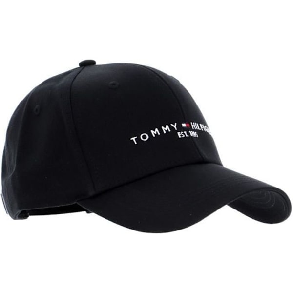 Keps - TOMMY HILFIGER - TH Established - Svart - 100% bomull - Justerbar Svart (svart) M/L