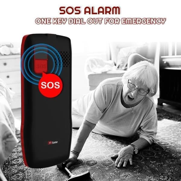 Mobiltelefon - TTFONE - TTfone TT880 - stora knappar - SOS-knapp - robust design