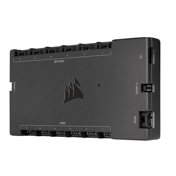 CORSAIR iCUE Commander CORE XT - Digital fläkthastighet och RGB-ljuskontroll (CL-9011112-WW)
