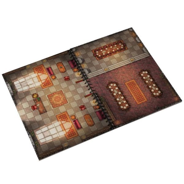 Epic Forge — Spelbräde "Dungeons" | Hållbart och mångsidigt RPG-spelbräde brun/beige