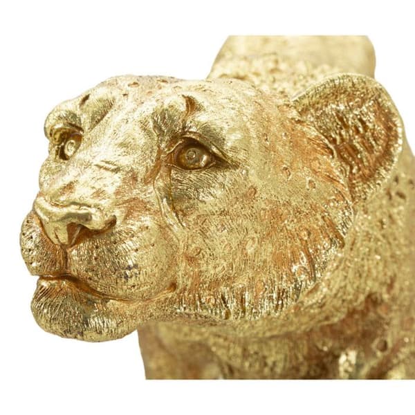 Statuett Mauro Ferretti Leopard Shant guld-
