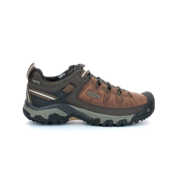 KEEN Targhee Iii Wp låga sneakers i brunt läder för män - Spetsstängning Ljusbrun 42 1/2