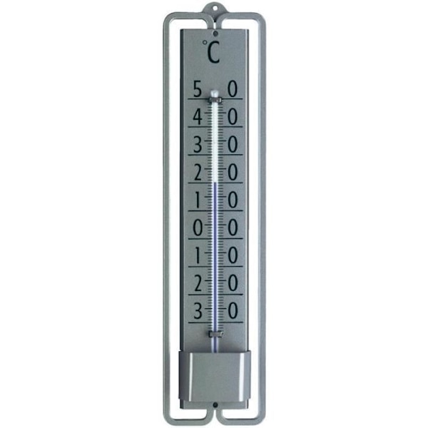 Inomhus-/utomhustermometer - TFA - Novelli Design - Temperaturmätning - Plast - Grå Grå