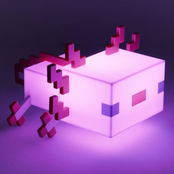 PALADONE MINECRAFT AXOLOTL LAMPA - FEM FÄRGER - MINECRAFT POU LAMPA