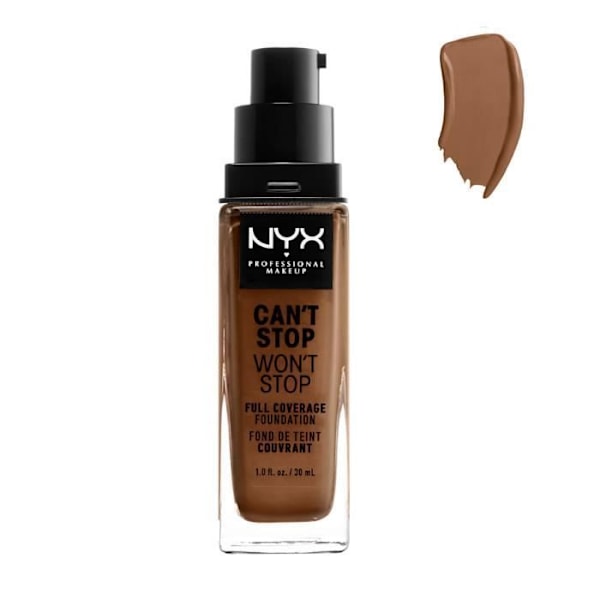 NYX - Nyx Cant Stop Wont Stop Full Coverage Foundation Cappucciono 30ml