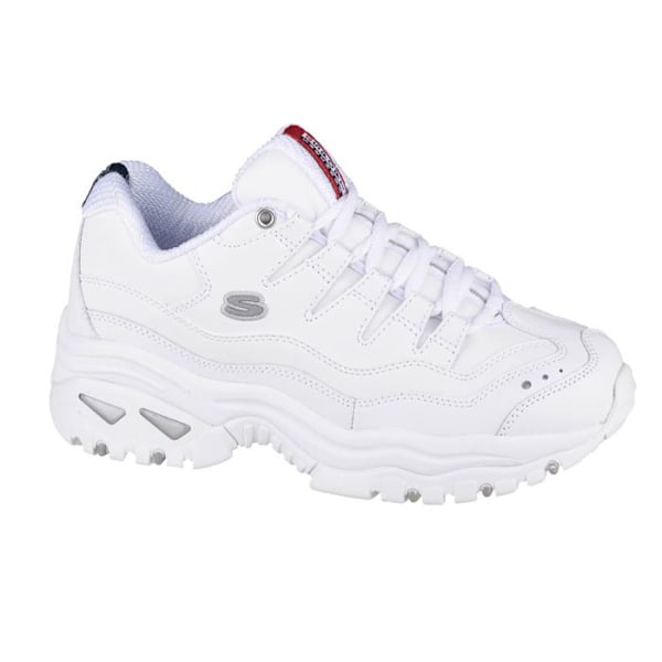 Sko Damer - Skechers - Energy - Läder Blommor - Vit - Dämpning och Grepp Vit 37
