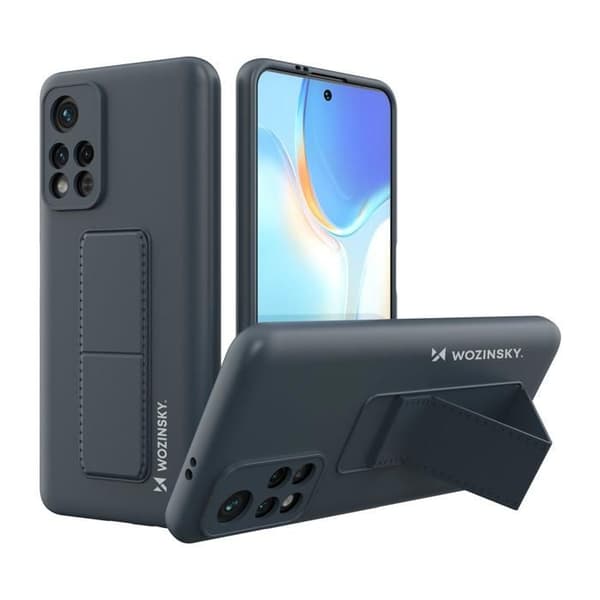 Coque Wozinsky För Xiaomi Redmi 10 Med Ställning i Silikon Blå