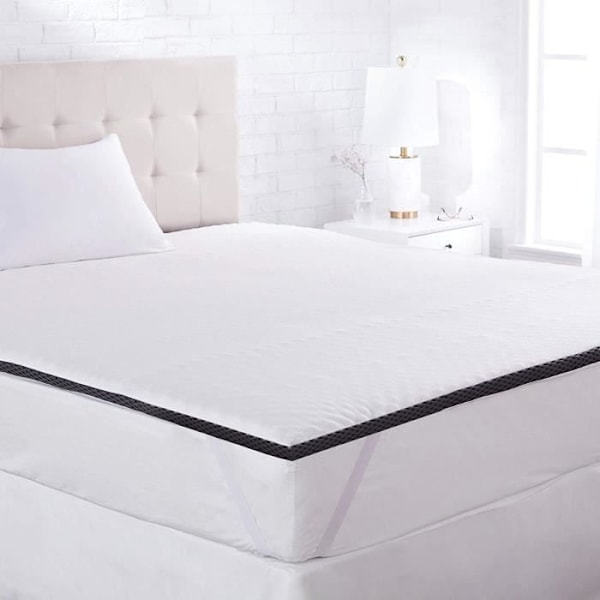 Basics Bekväm Memory Foam-madrass med remmar, 4 cm - 180 x 200 cm - HK04180200M