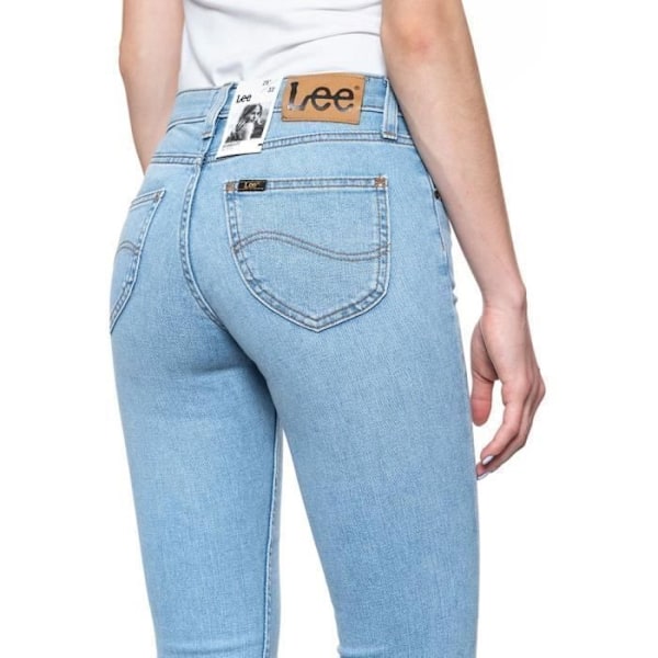 Jean skinny med hög midja - Lee - Kvinna - Blå - Skinny - Hög midja Blå 28/33