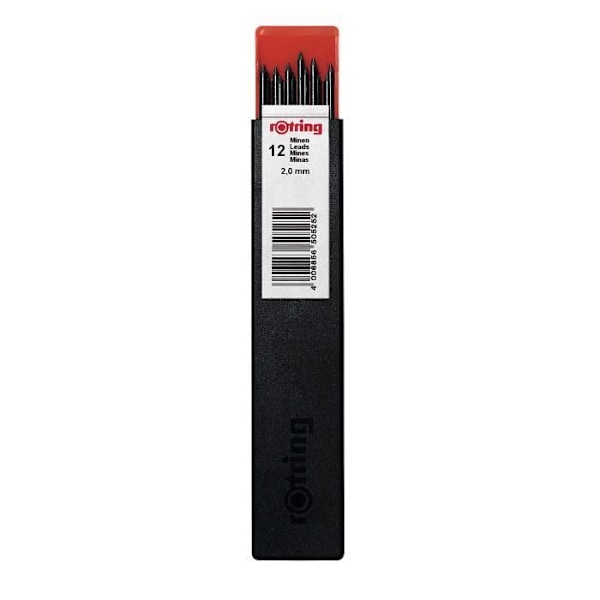 rOtring rOtring 300 blypåfyllning, 2,0 mm - HB, låda med 12 ledningar
