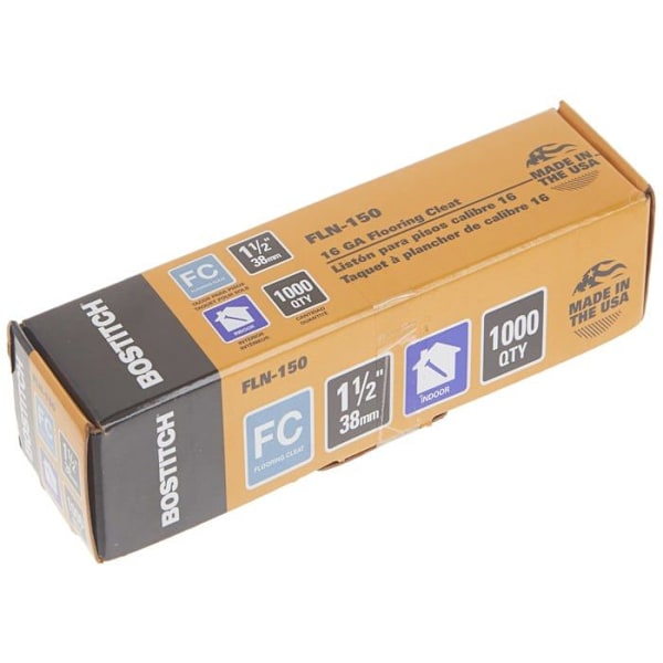 Clou - spets Bostitch - FLN-150 - Golvspik 38 mm Nälar (Förpackning med 1000)