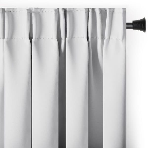 Rullgardin BLACKOUT - RESTILO - Vit - 140x175 cm - 100% polyester mörkläggande Vit