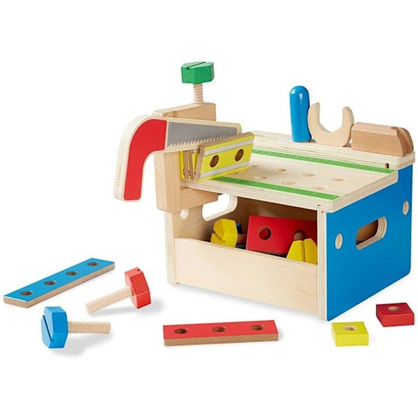 Melissa & Doug 32-delad miniverktygsbänk Flerfärgad