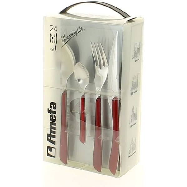 Amefa Red Eclat 24 st bestickset Röd