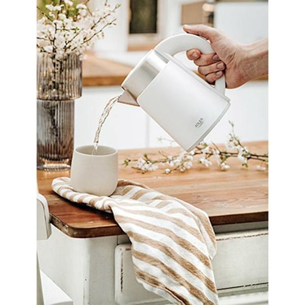 Adler AD1372W 0,6 liters vattenkokare - 800W Vit