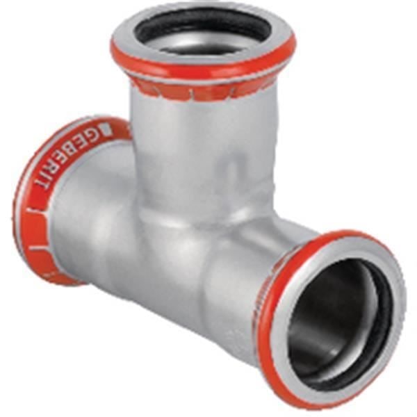 Geberit T-koppling D76.1mm. kolstål Ref 21009