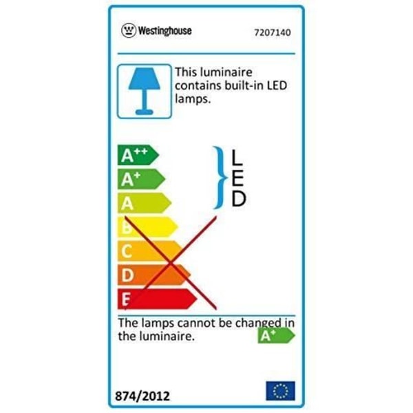 Contemporary takfläkt - Westinghouse - 7207140 - Metall - 55 W - Mörk tenn Trä