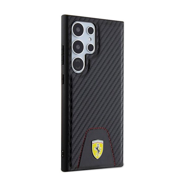 Ferrari kolsydd botten - fodral till Samsung Galaxy S24 Ultra (svart)