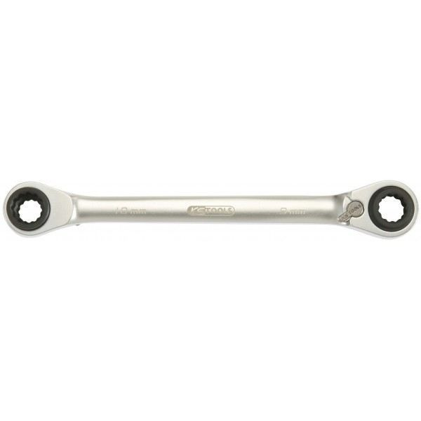 GEARplus spärrringnyckel 4 i 1, 8 x 11 - 9 x 10 mm KS TOOLS 503.4541 Krom