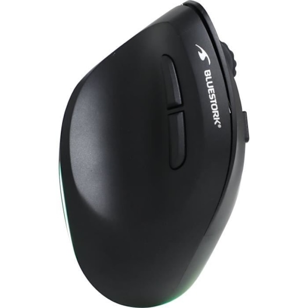 Trådlös Ergonomisk Mus - BLUESTORK - ERGO LUMI - PC/MAC - Svart