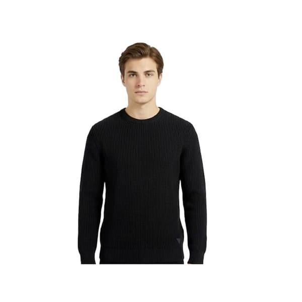 Pull Guess Man Delmar Svart Syntetisk Svart M