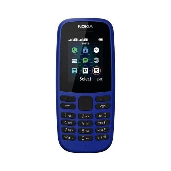 Nokia105 (2019) Njut av fördelarna med att ha en Dual SIM-mobil Nokia 105 är en långvarig telefon som kan hålla upp till