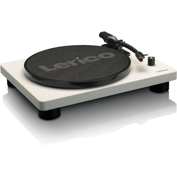 Skivspelare - LENCO - LS-50GY - Integrerade högtalare, USB, 33/45/78 RPM, Grå Grå och svart