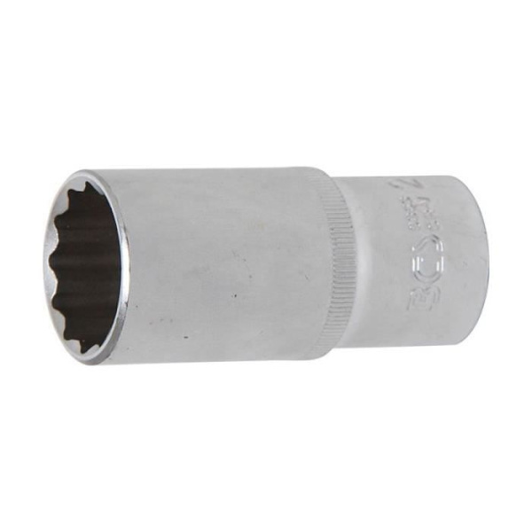 Skiftnyckel, 12-punkts, djup 12,5 mm (1/2") 27 mm