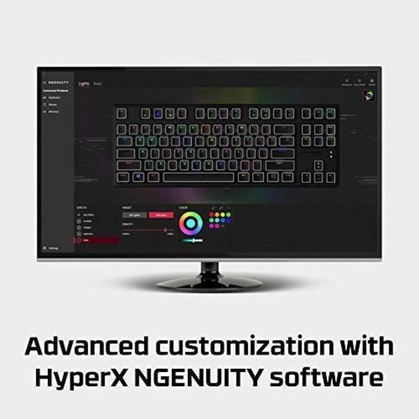 Mekaniskt speltangentbord - HyperX - Alloy Origins Core - RGB - TKL - HyperX Red switchar
