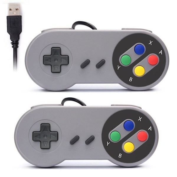 Rii - GP100 - Spel - Ett par USB-kontroller Kompatibel med PC (Windows, Mac, Linux) och TV Box (Android, Raspberry Pi)