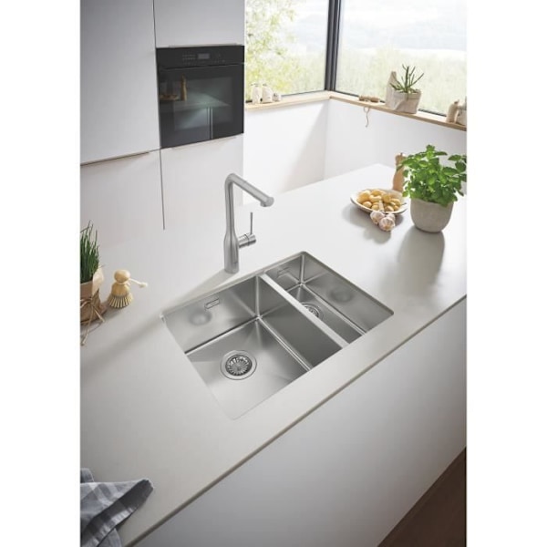 GROHE Undermonterad diskbänk K700 31577SD1 - Rostfritt stål Grå