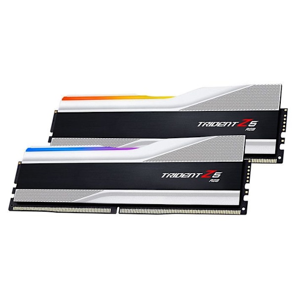 G.Skill Trident Z5 RGB 64 GB (2 x 32 GB) DDR5 6000 MHz CL28 - Silver - Dual Channel Kit 2 RAM-moduler DDR5 PC5-48000 - F5-6000J